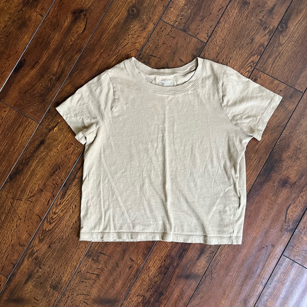 Madewell Soft Cotton Boxy Crop Tee